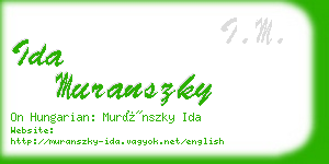 ida muranszky business card